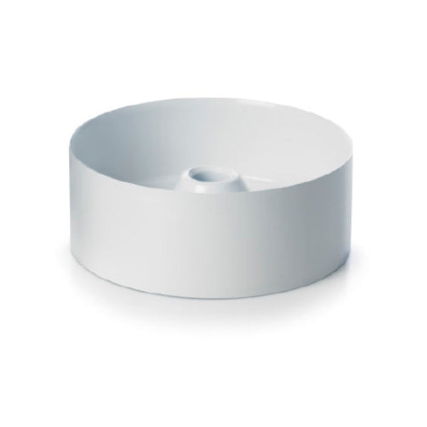 White 8" park golf cup on a white background